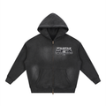 GMSM Sunfade Zip Hoodie in black