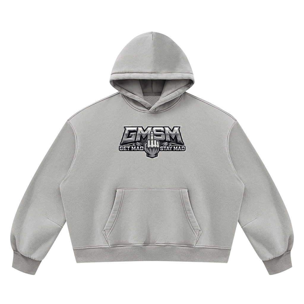 Unisex Vintage Wash Boxy Fleece Hoodie