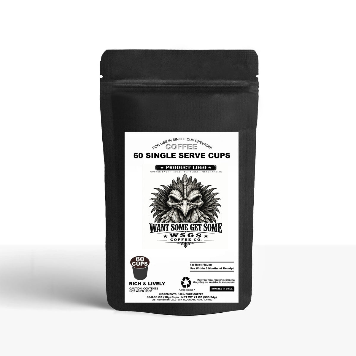 60 Pack Single Serve Coffee Capsules