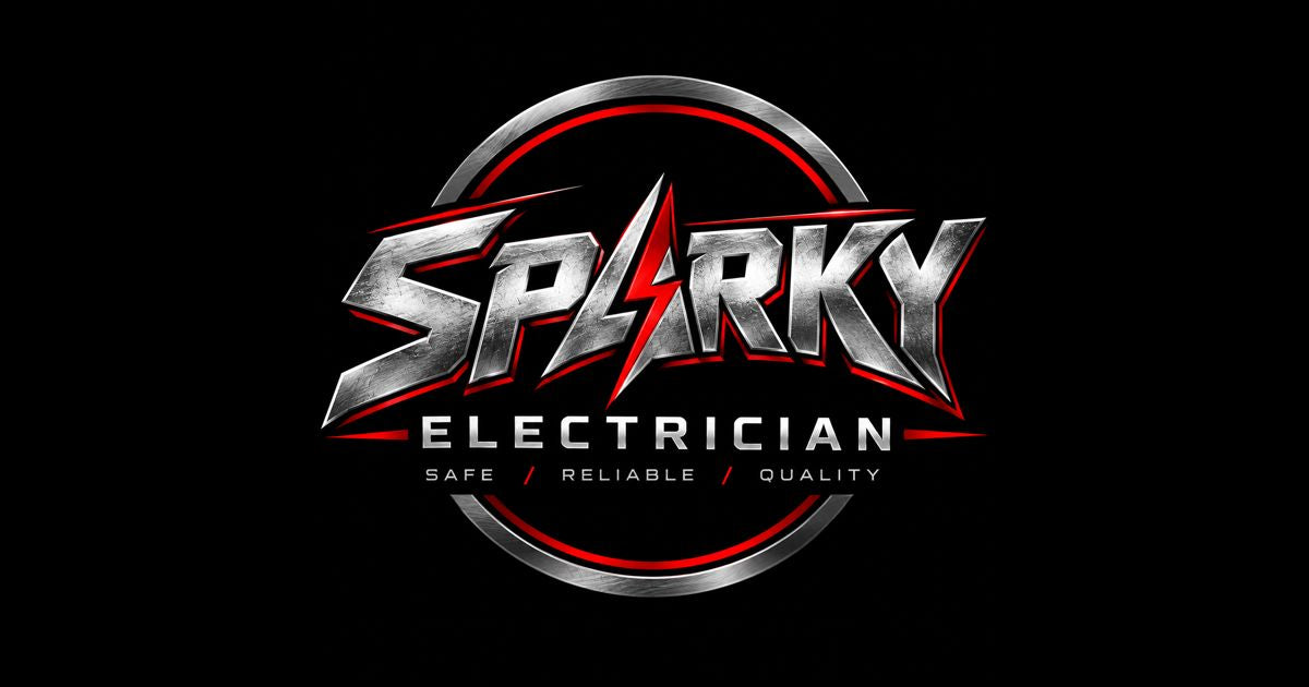 Sparky Electrician emblem - Safe, Reliable, Quality